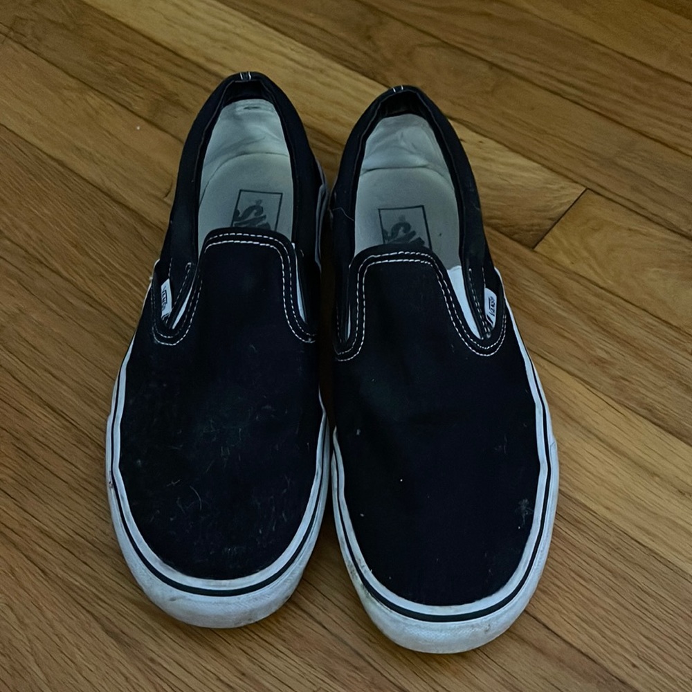Black Slip On Vans